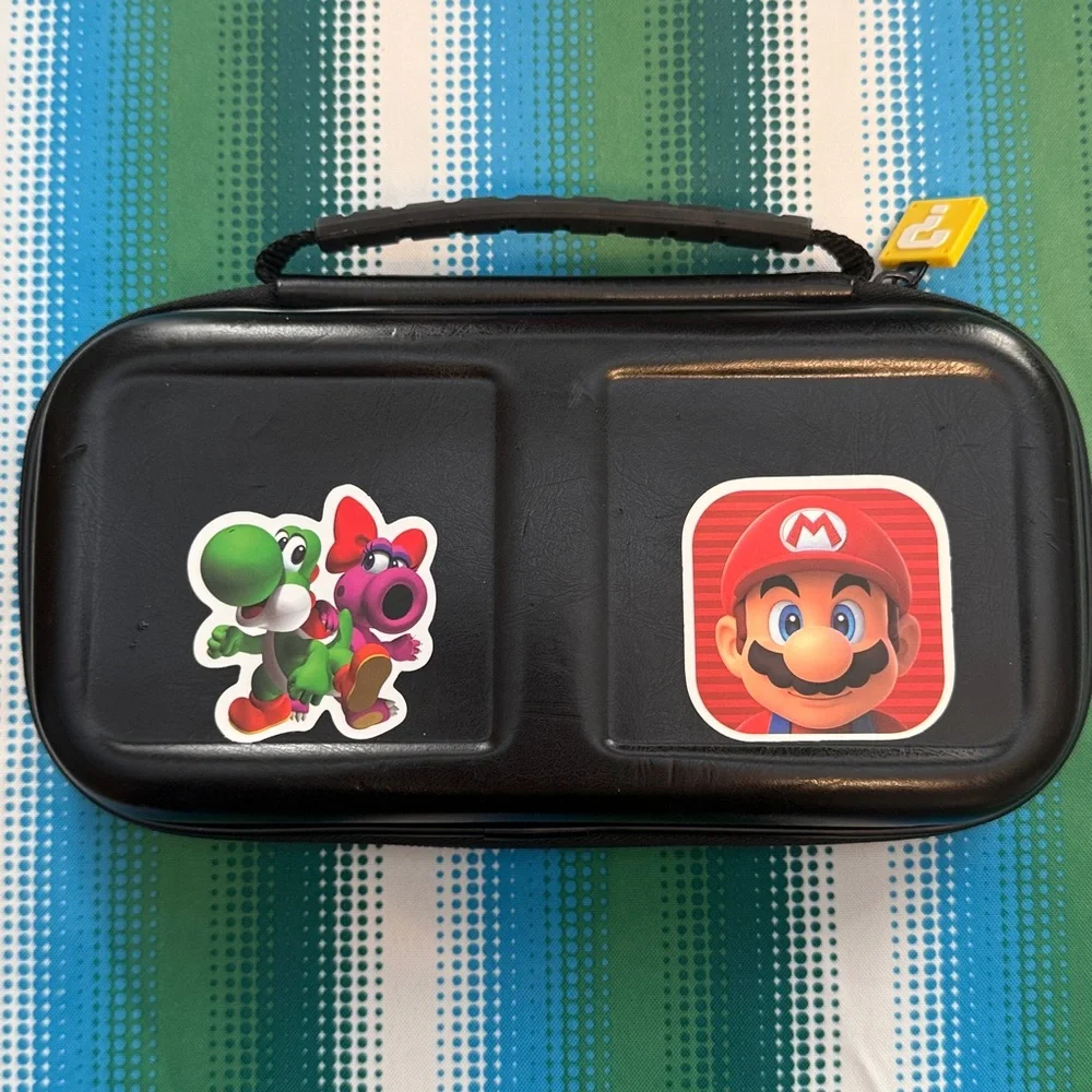 Nintendo Super Mario Builder Hard Shell Kids Carry Case in Blue and Black